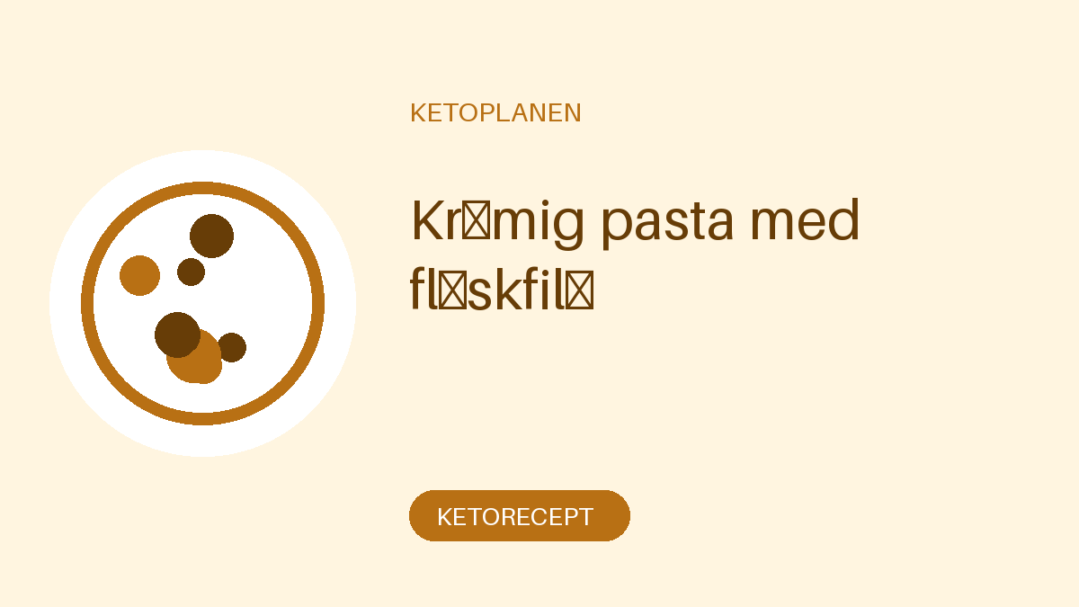 Krämig pasta med fläskfilé
