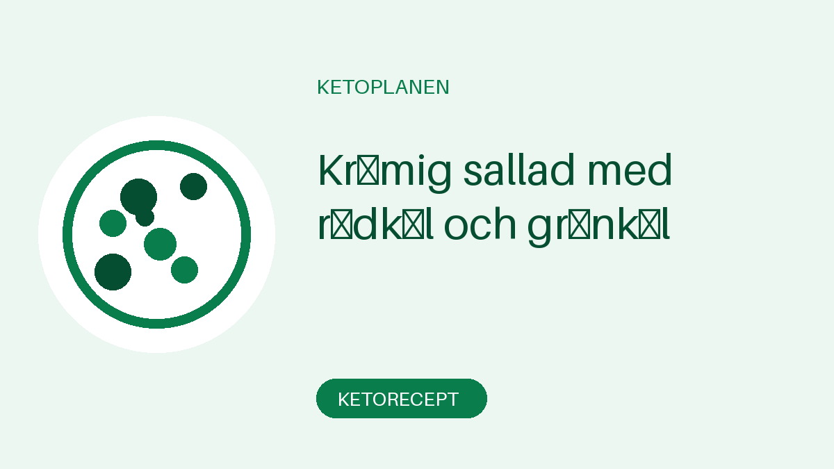 Krämig sallad med rödkål och grönkål