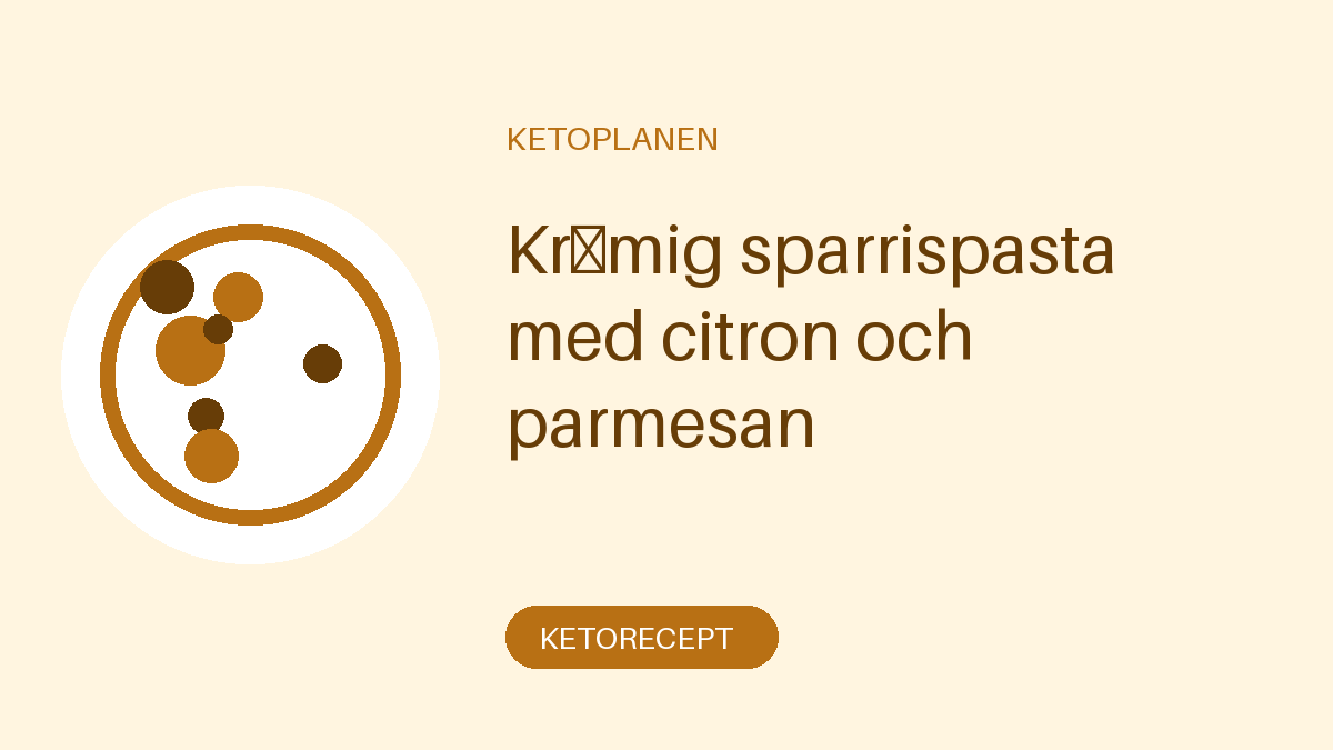 Krämig sparrispasta med citron och parmesan