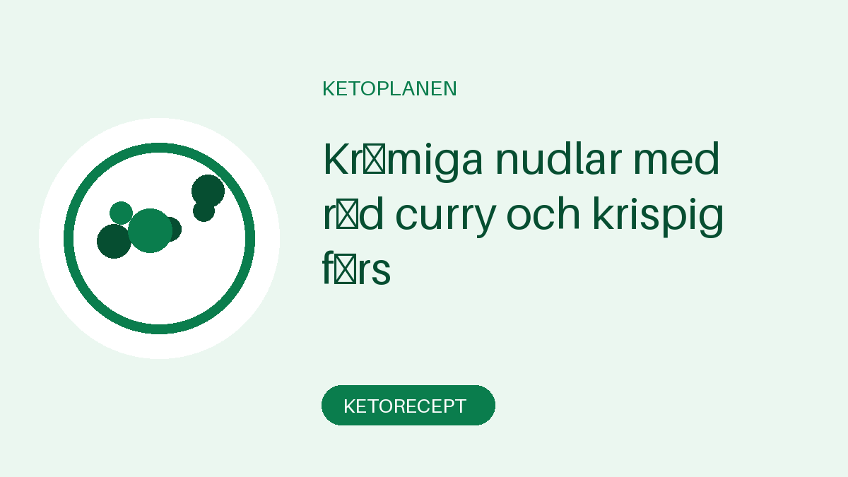 Krämiga nudlar med röd curry och krispig färs