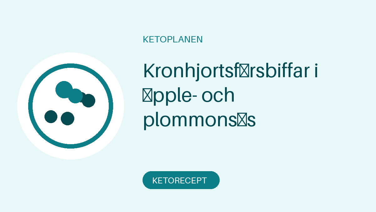 Kronhjortsfärsbiffar i äpple- och plommonsås
