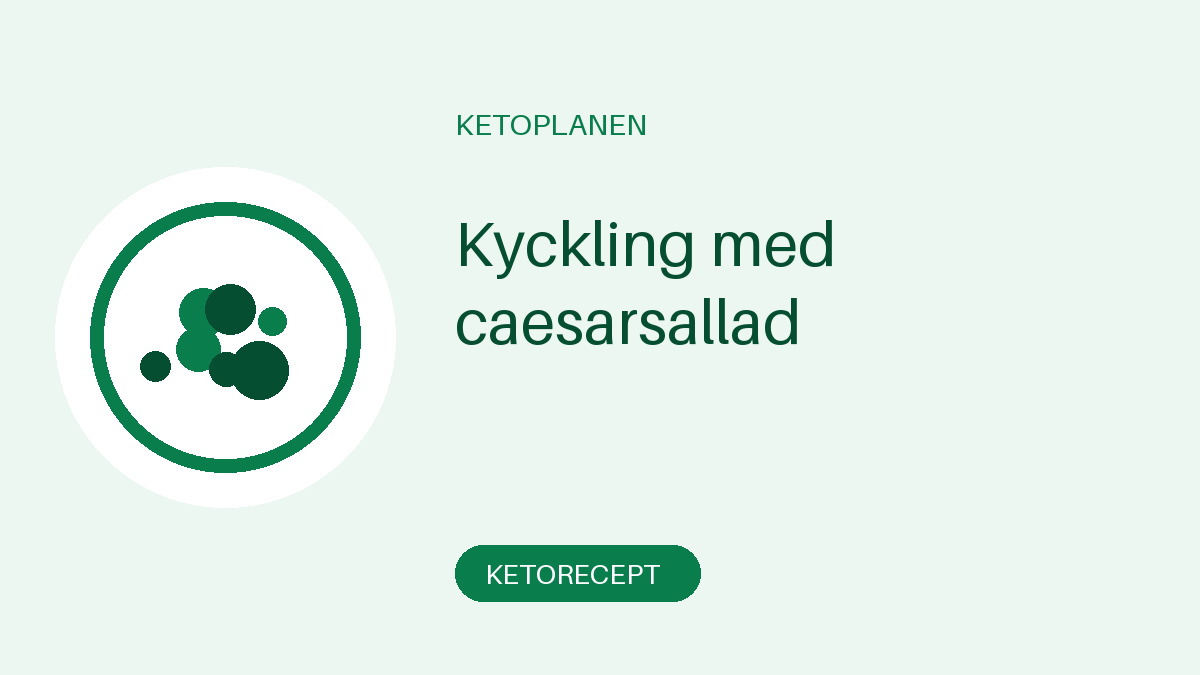 Kyckling med caesarsallad