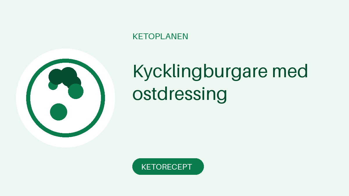 Kycklingburgare med ostdressing