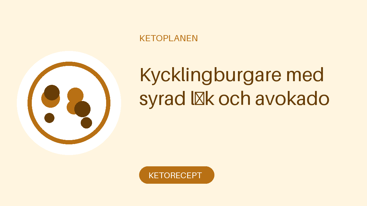 Kycklingburgare med syrad lök och avokado