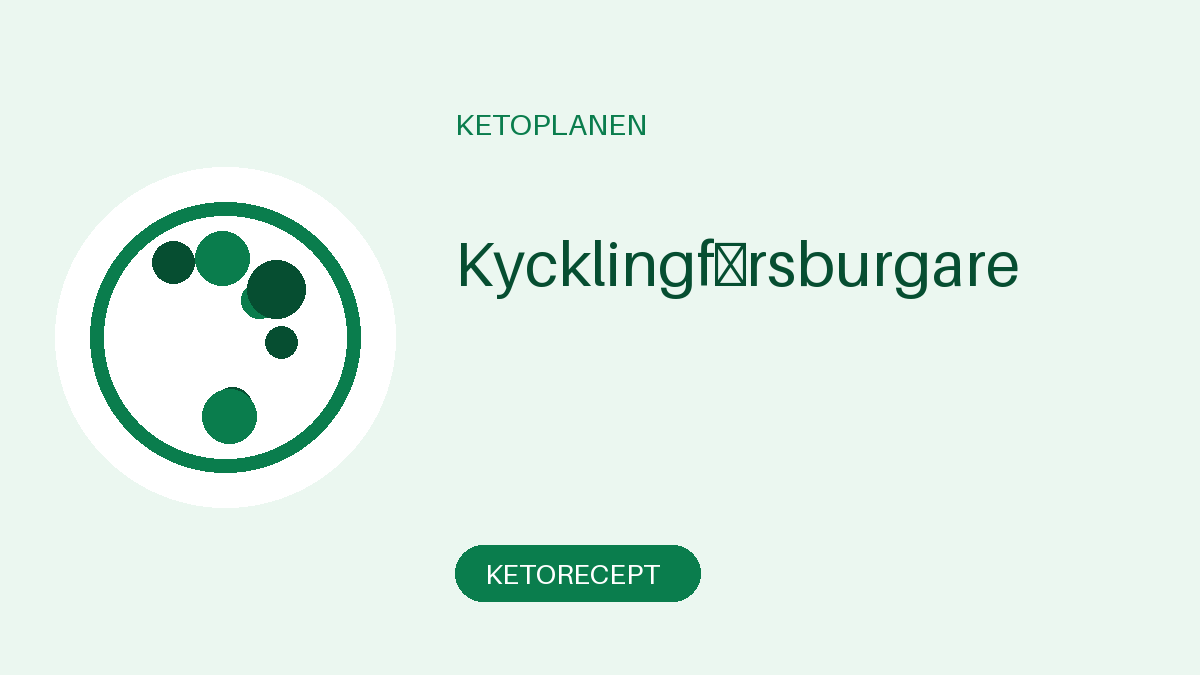 Kycklingfärsburgare
