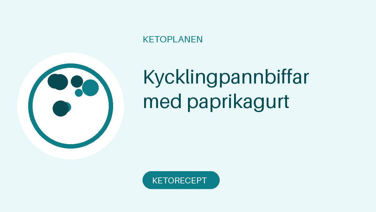 Kycklingpannbiffar med paprikagurt