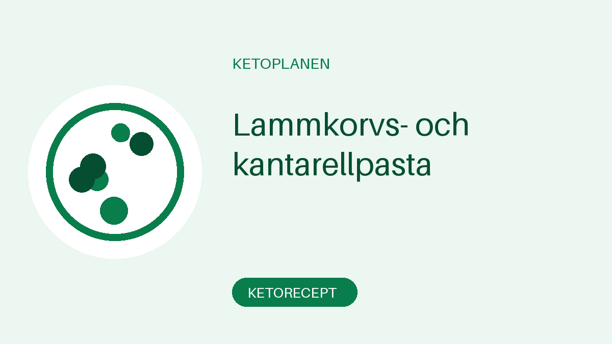 Lammkorvs- och kantarellpasta