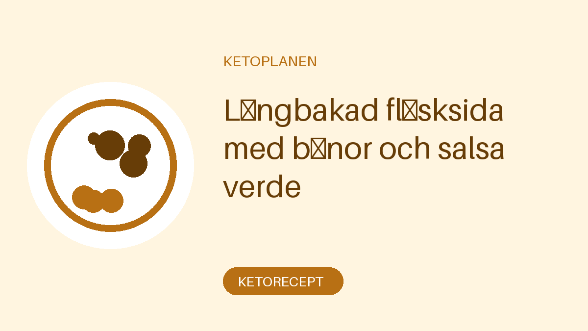 Långbakad fläsksida med bönor och salsa verde