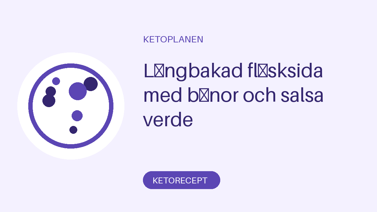 Långbakad fläsksida med bönor och salsa verde