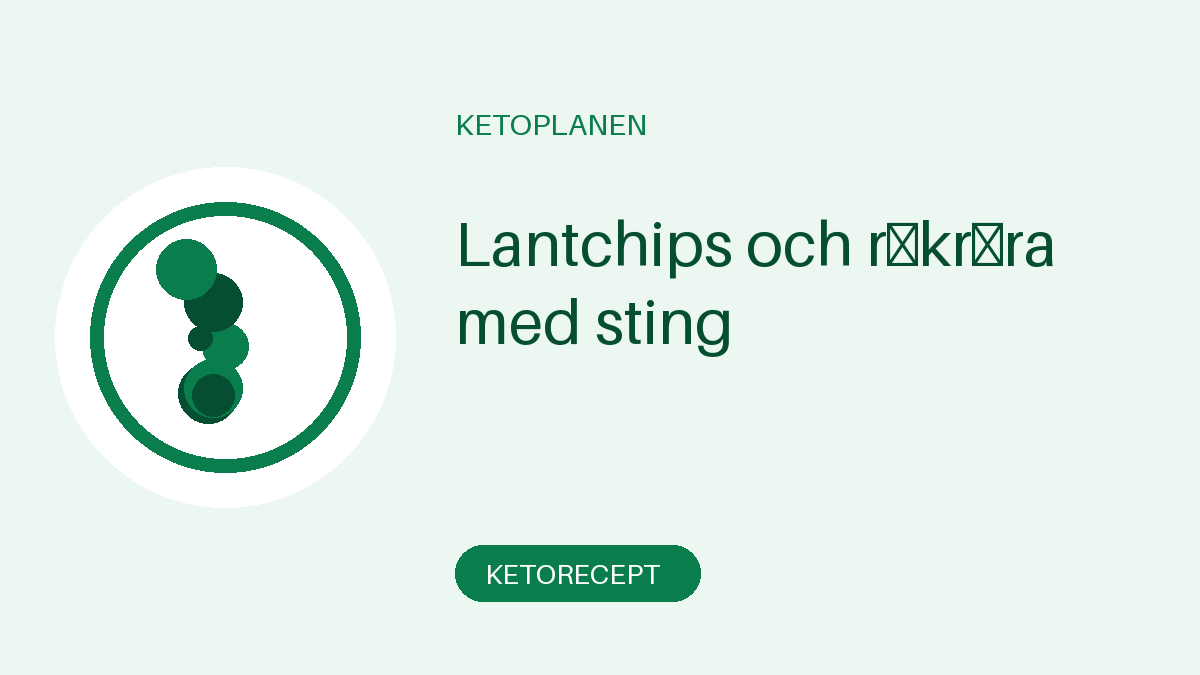 Lantchips och räkröra med sting