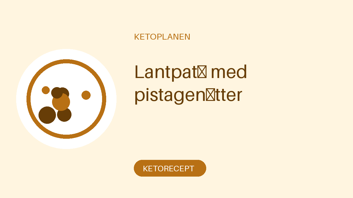 Lantpaté med pistagenötter