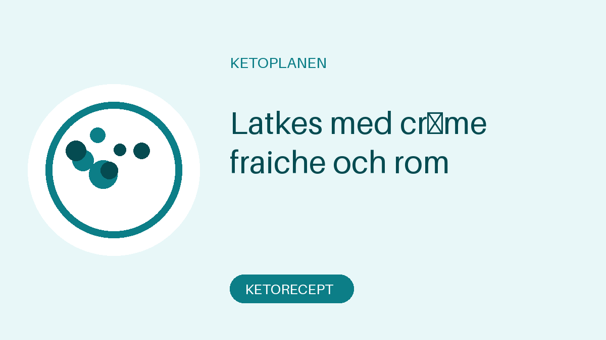 Latkes med crème fraiche och rom
