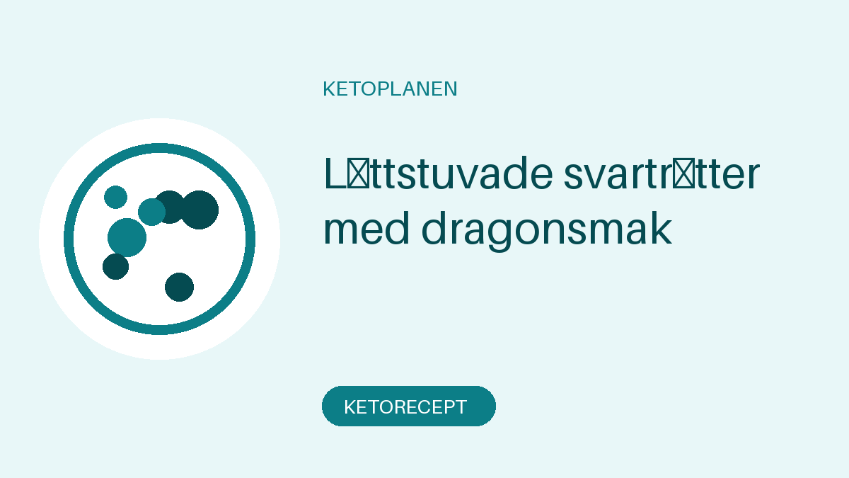 Lättstuvade svartrötter med dragonsmak