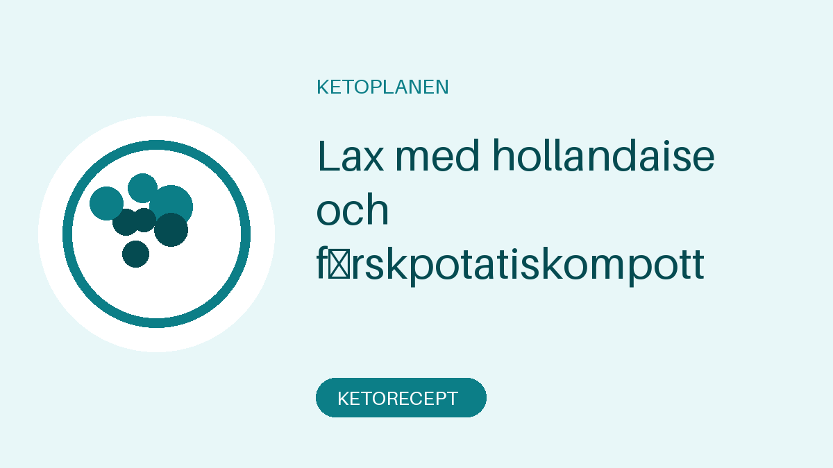 Lax med hollandaise och färskpotatiskompott