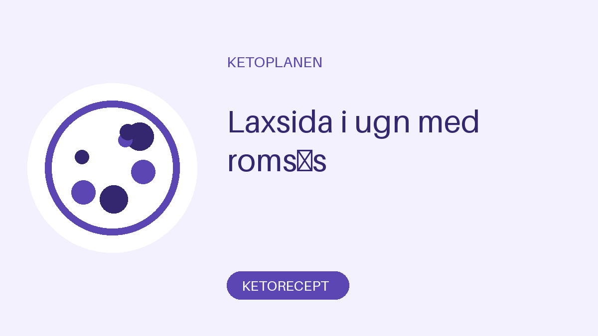 Laxsida i ugn med romsås