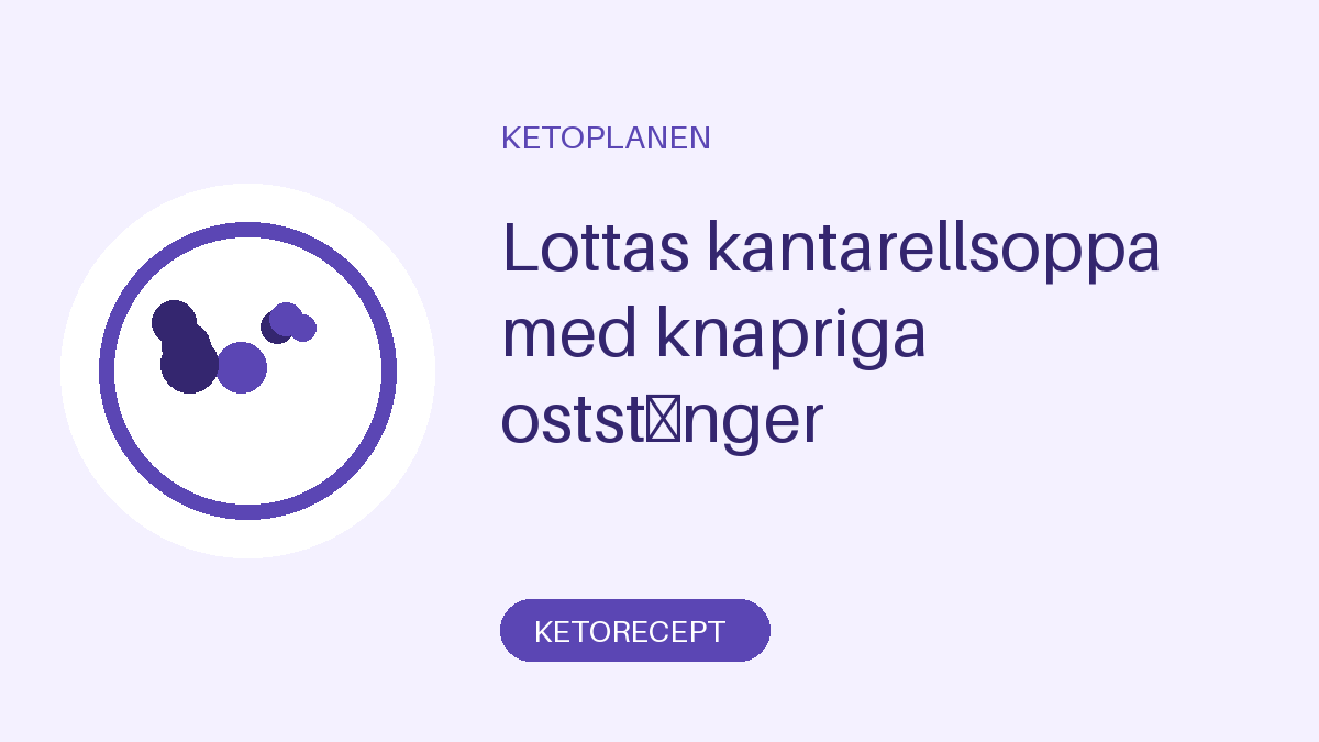 Lottas kantarellsoppa med knapriga oststänger