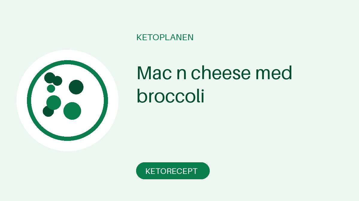 Mac n cheese med broccoli