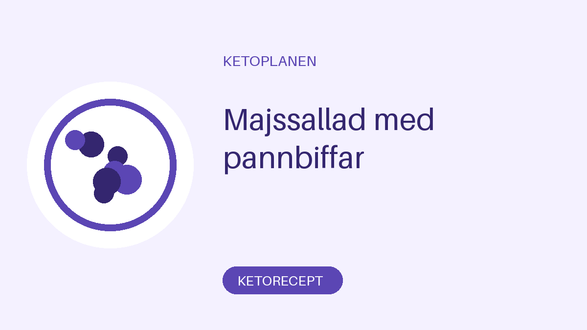 Majssallad med pannbiffar