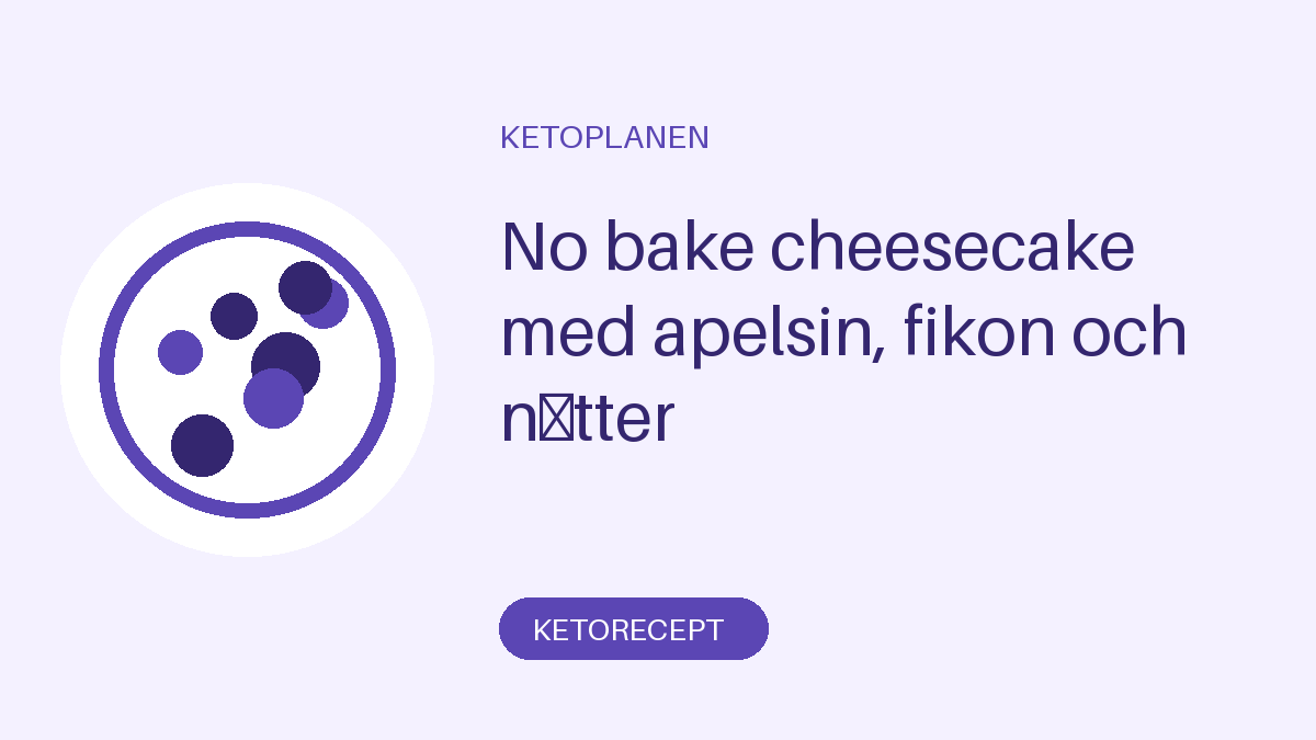 No bake cheesecake med apelsin, fikon och nötter