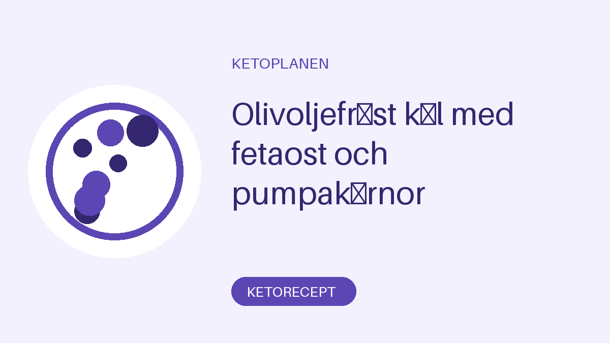 Olivoljefräst kål med fetaost och pumpakärnor