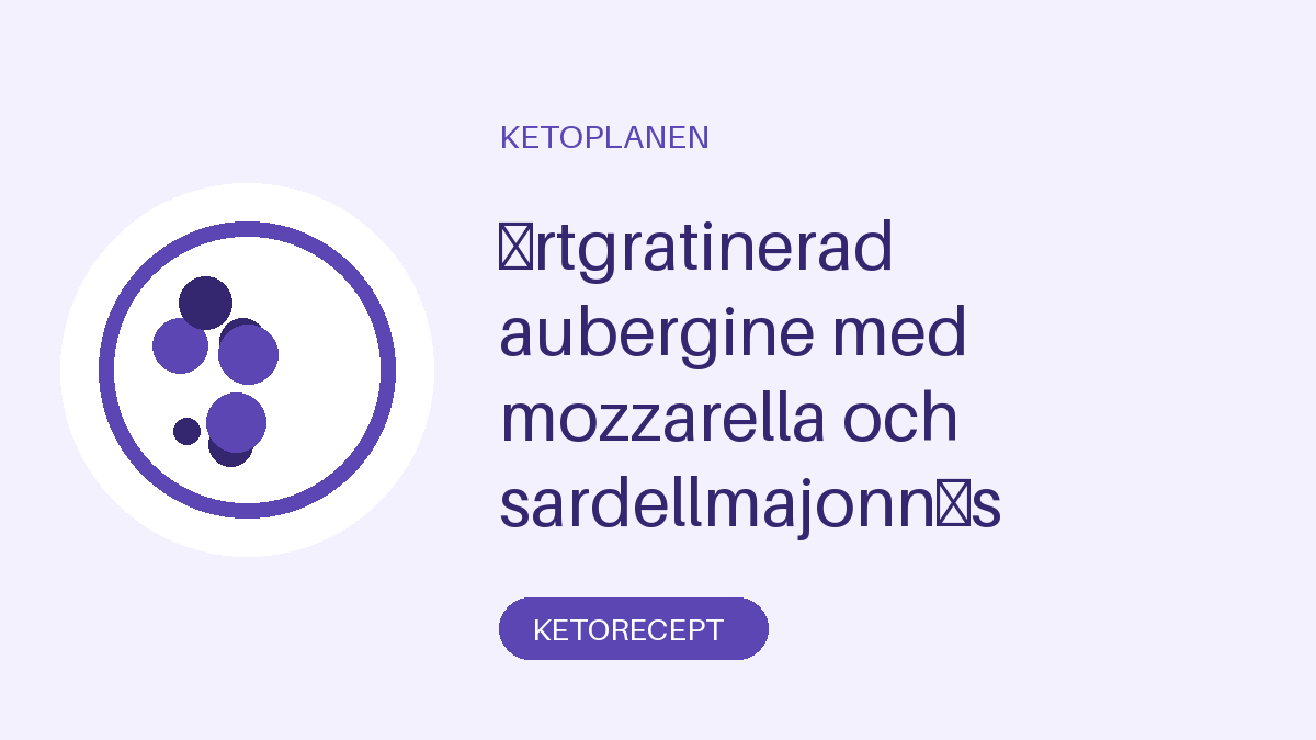 Örtgratinerad aubergine med mozzarella och sardellmajonnäs