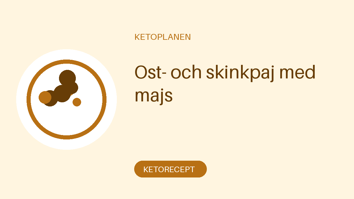 Ost- och skinkpaj med majs