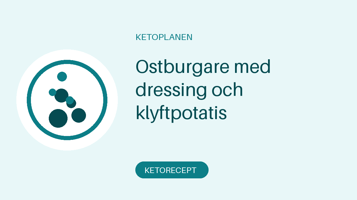 Ostburgare med dressing och klyftpotatis