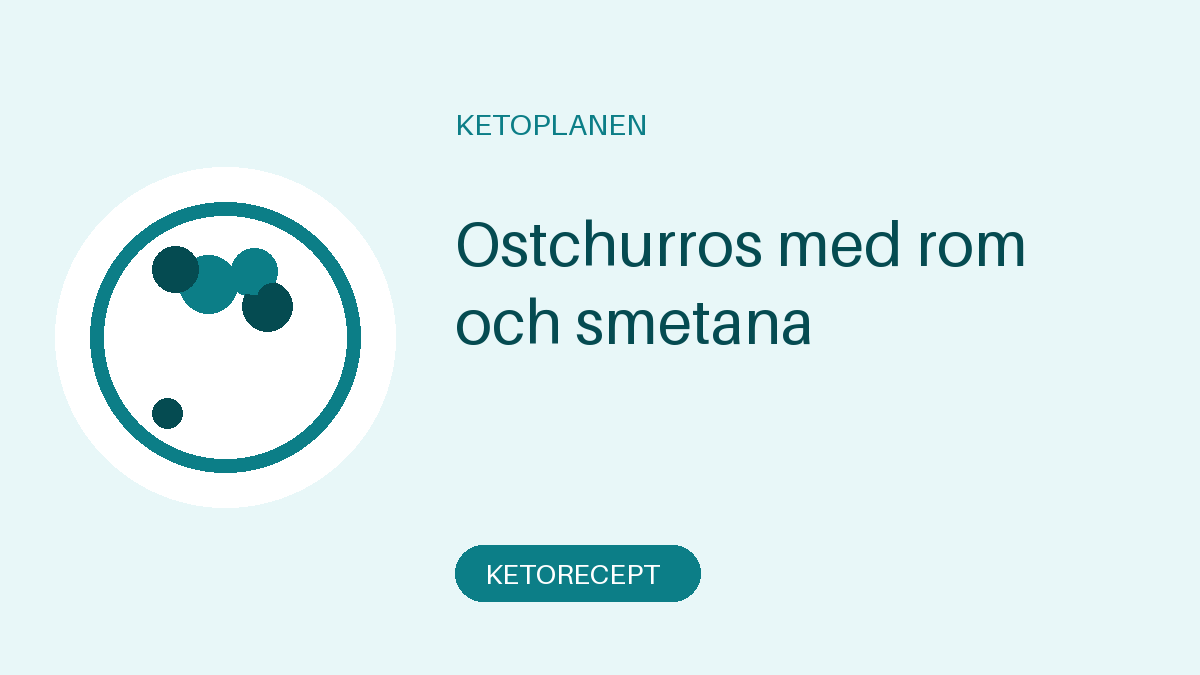 Ostchurros med rom och smetana
