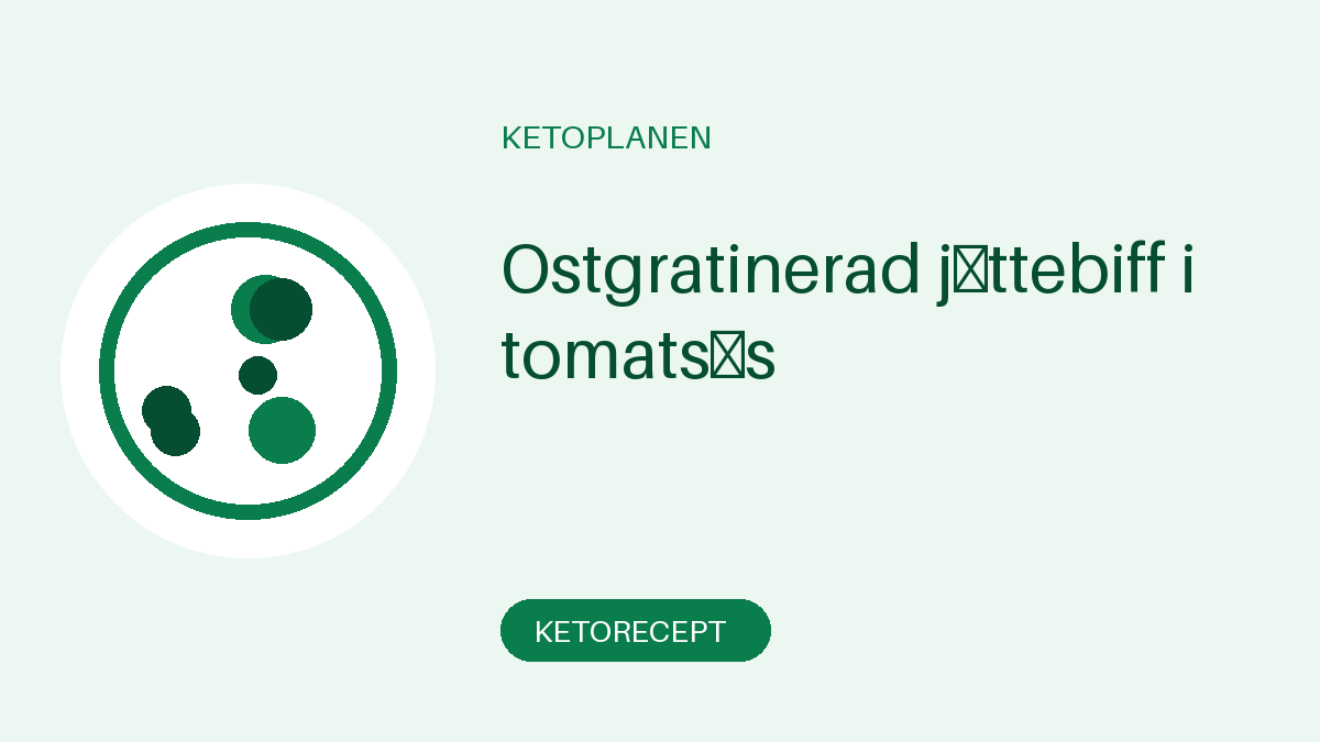 Ostgratinerad jättebiff i tomatsås