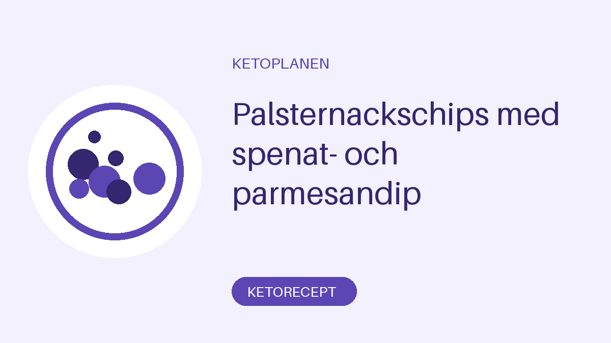 Palsternackschips med spenat- och parmesandip