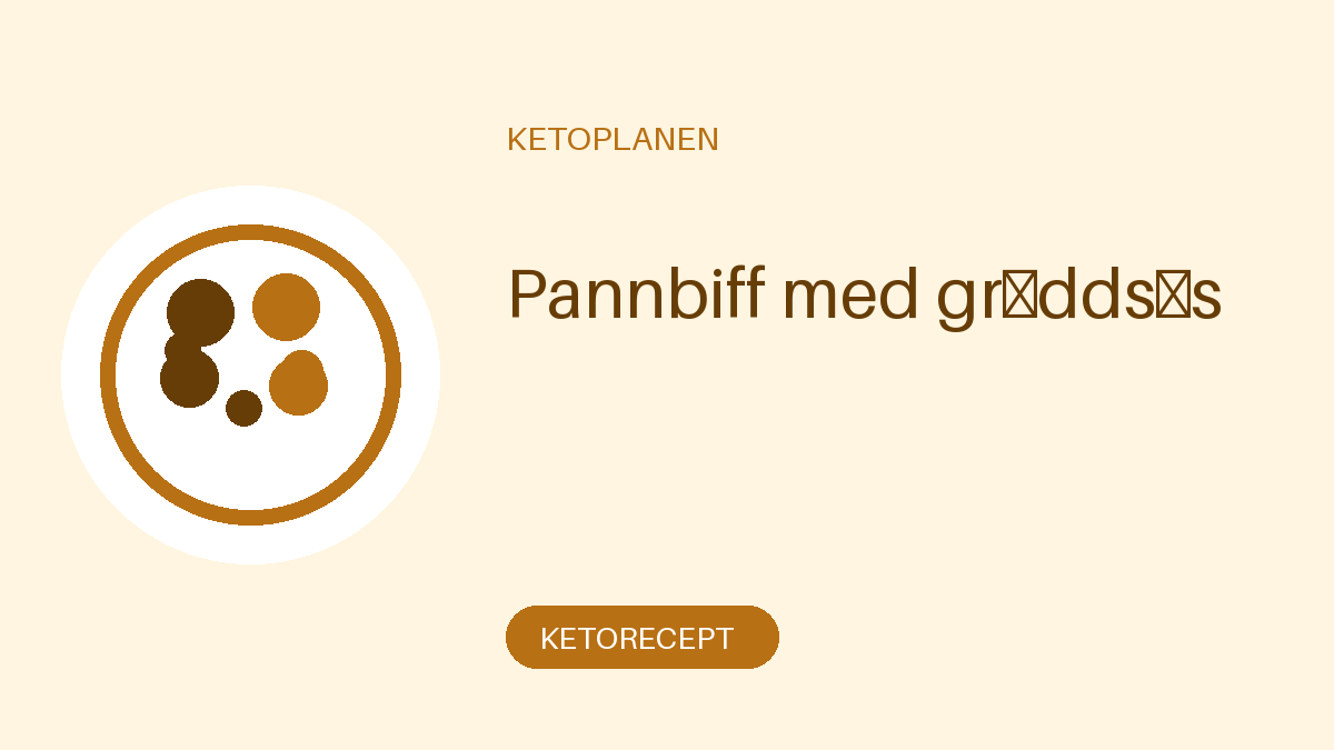 Pannbiff med gräddsås