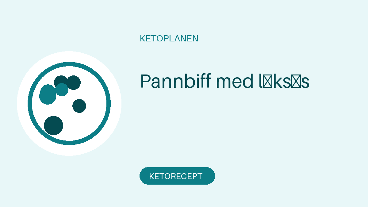 Pannbiff med löksås