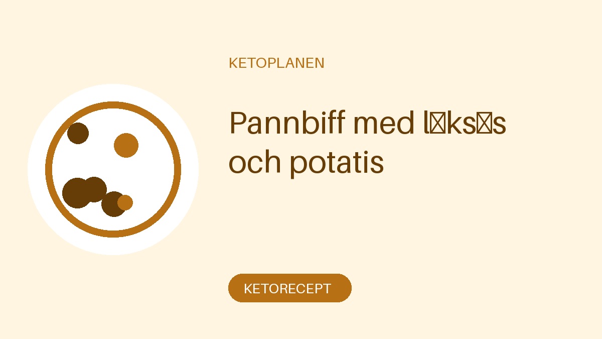 Pannbiff med löksås och potatis