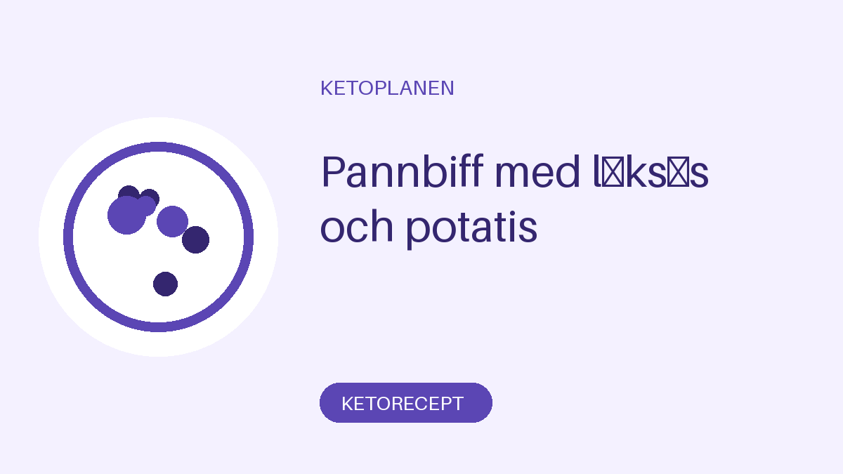 Pannbiff med löksås och potatis