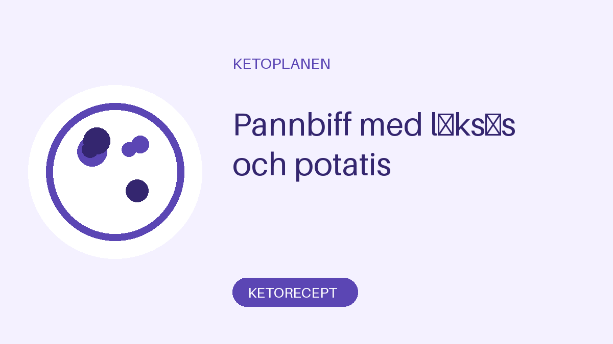 Pannbiff med löksås och potatis