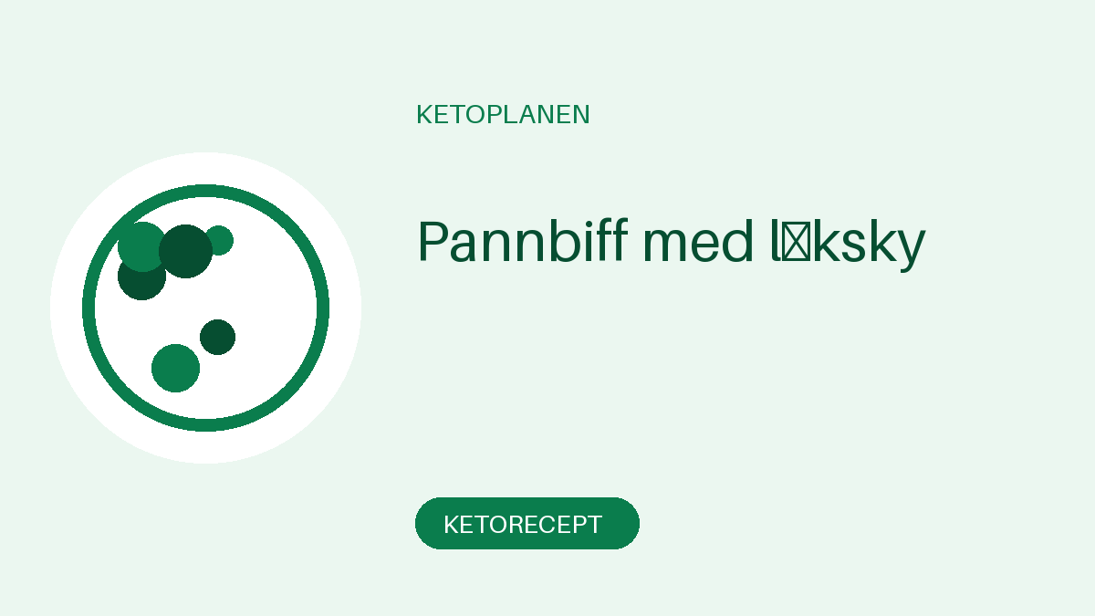 Pannbiff med löksky