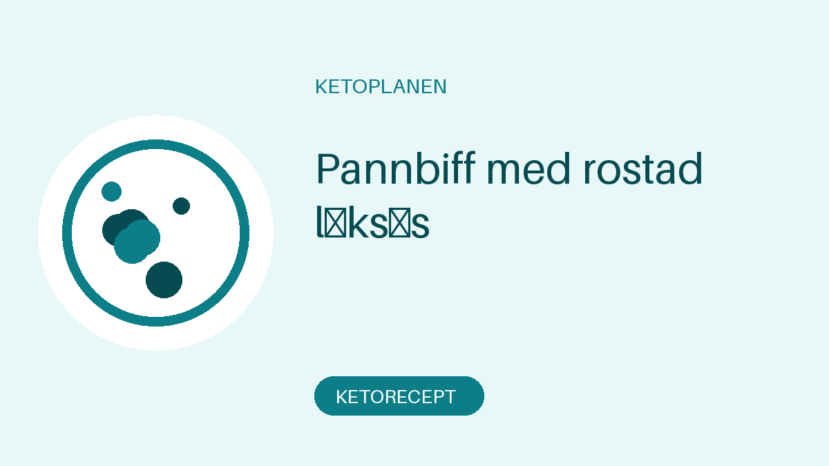 Pannbiff med rostad löksås
