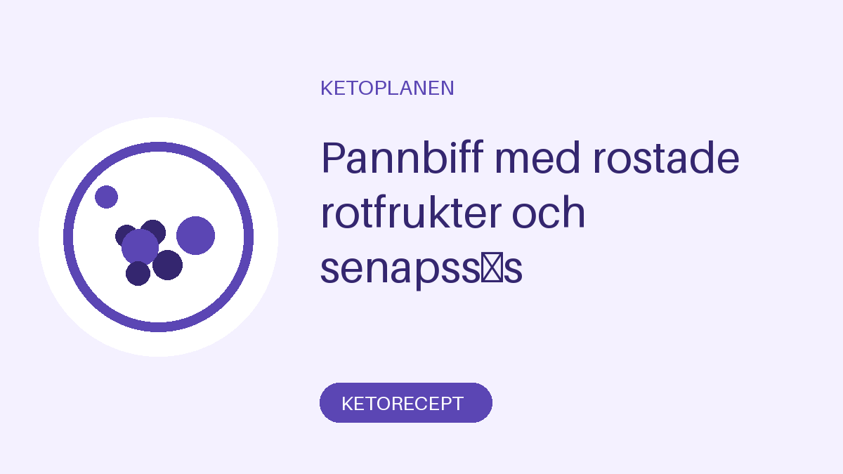 Pannbiff med rostade rotfrukter och senapssås