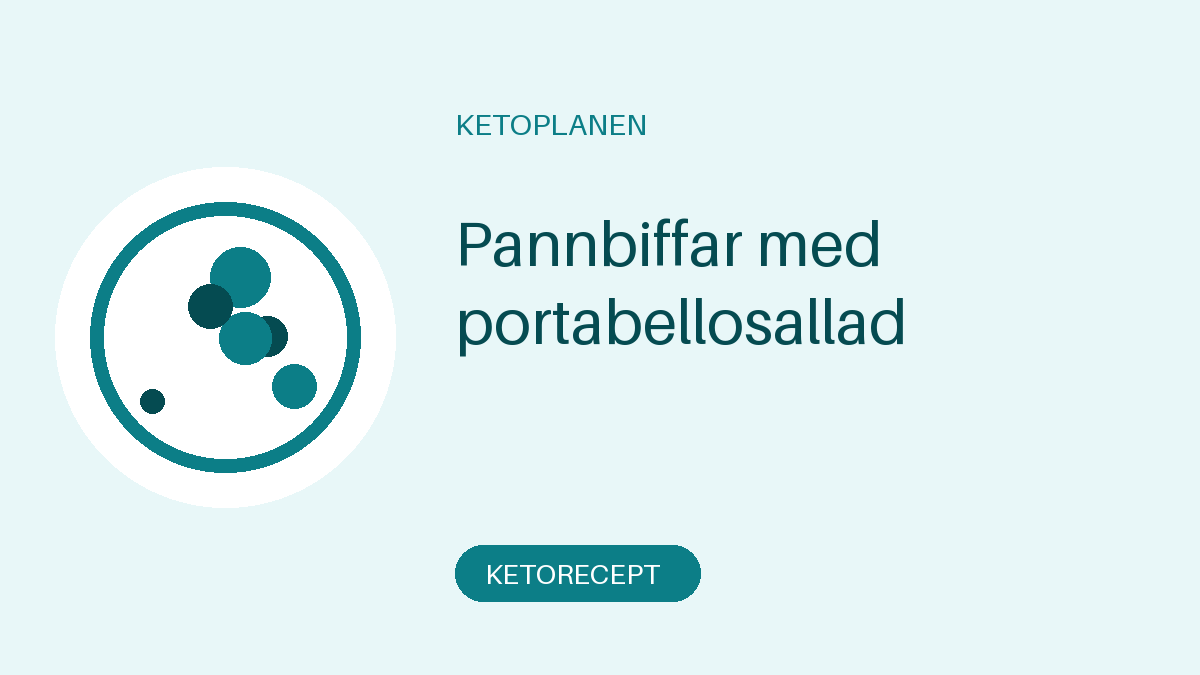 Pannbiffar med portabellosallad