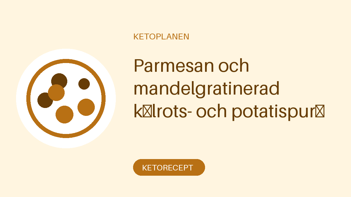 Parmesan och mandelgratinerad kålrots- och potatispuré