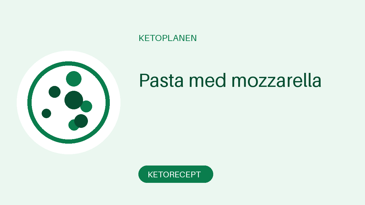 Pasta med mozzarella