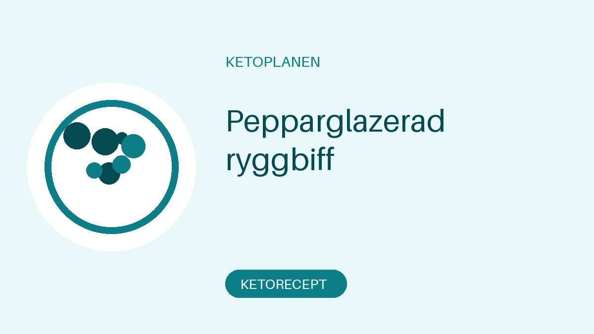 Pepparglazerad ryggbiff
