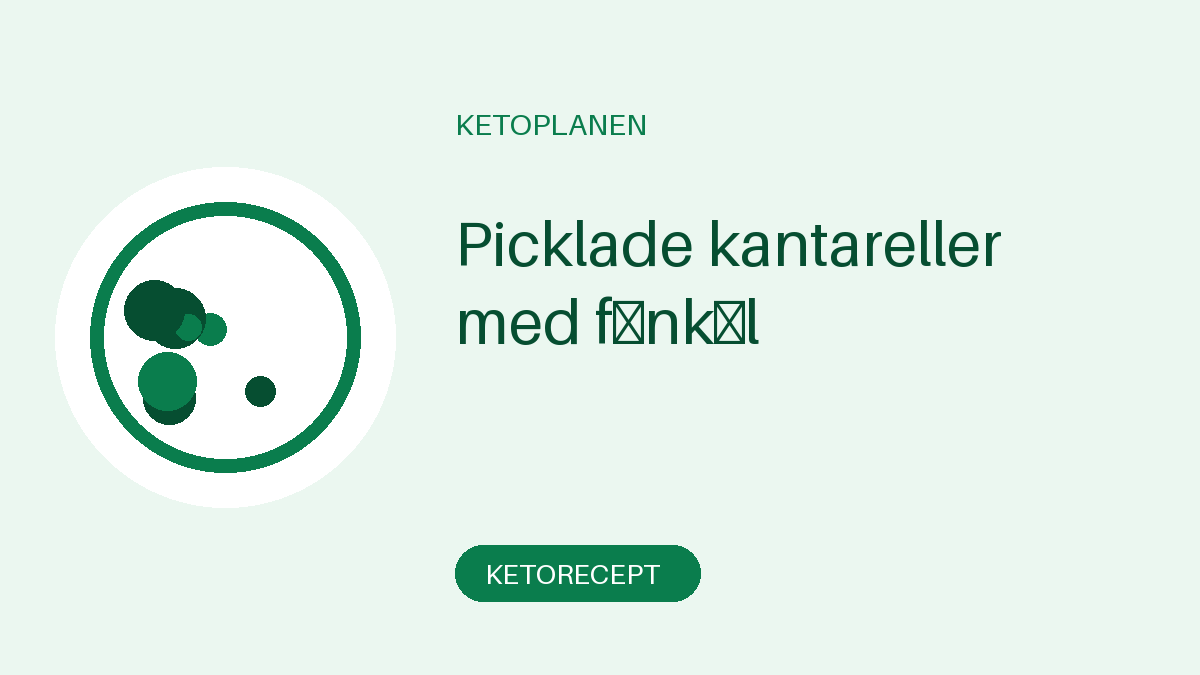 Picklade kantareller med fänkål