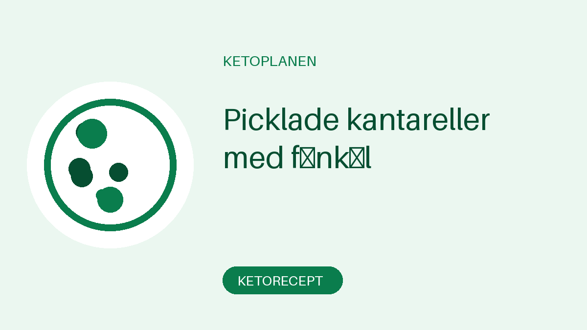 Picklade kantareller med fänkål