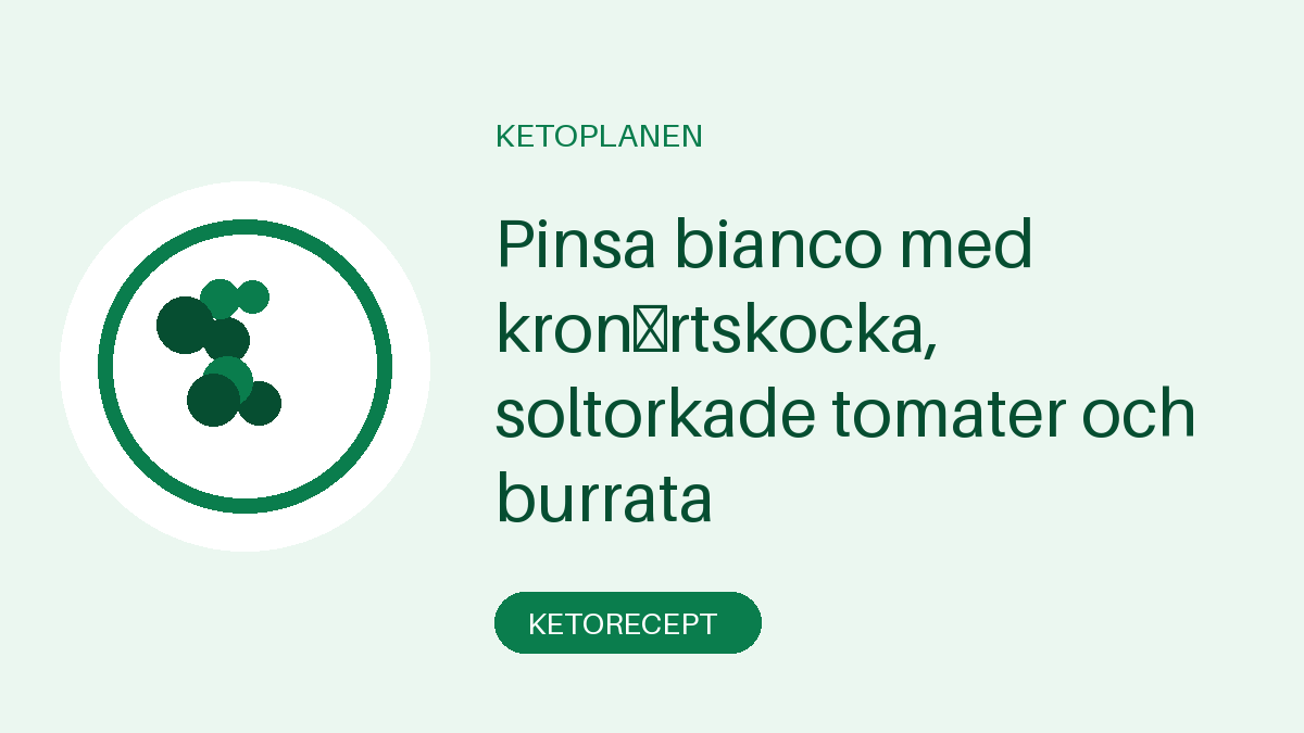 Pinsa bianco med kronärtskocka, soltorkade tomater och burrata