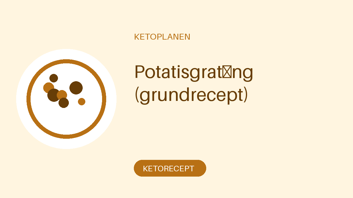 Potatisgratäng (grundrecept)