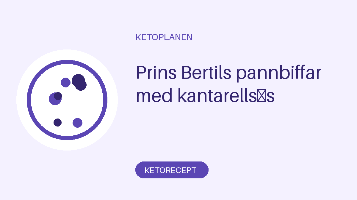 Prins Bertils pannbiffar med kantarellsås