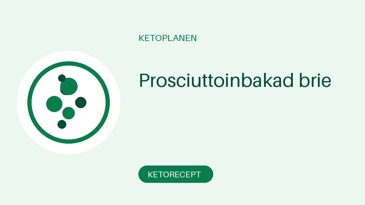 Prosciuttoinbakad brie