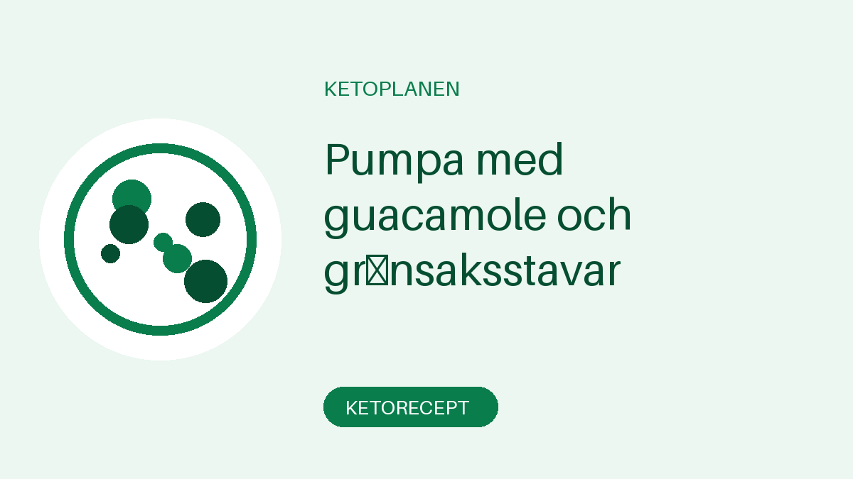 Pumpa med guacamole och grönsaksstavar