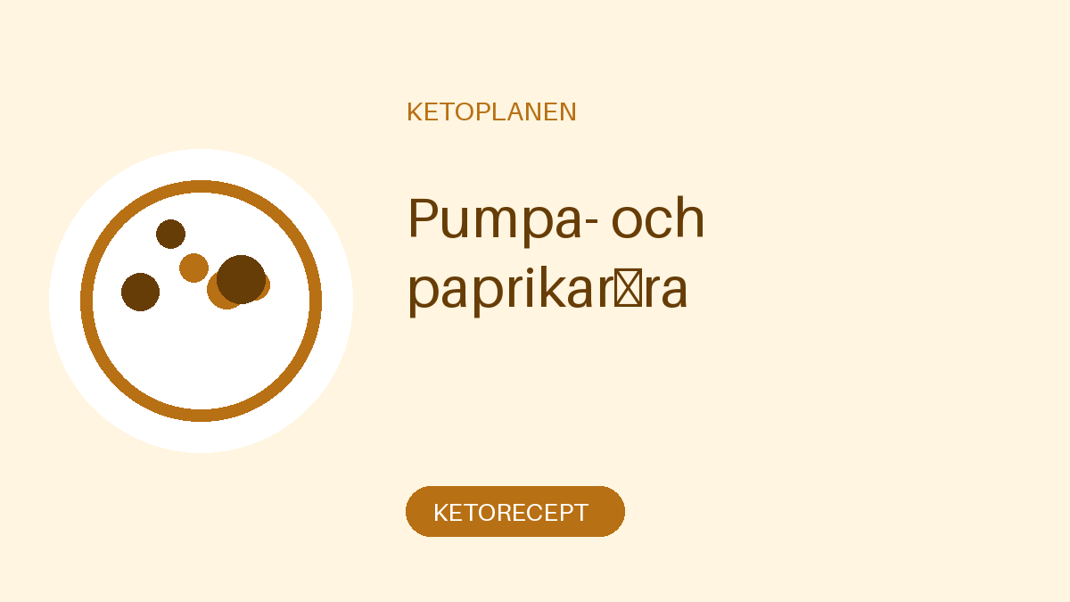 Pumpa- och paprikaröra